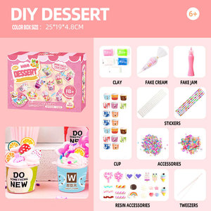 Kit de fabrication de desserts, jouets porte-clés, jeu de rôle pour enfants, fabricant de desserts, crème glacée, gâteau, jouets de cuisine pour filles, jouets éducatifs - Product Image 6