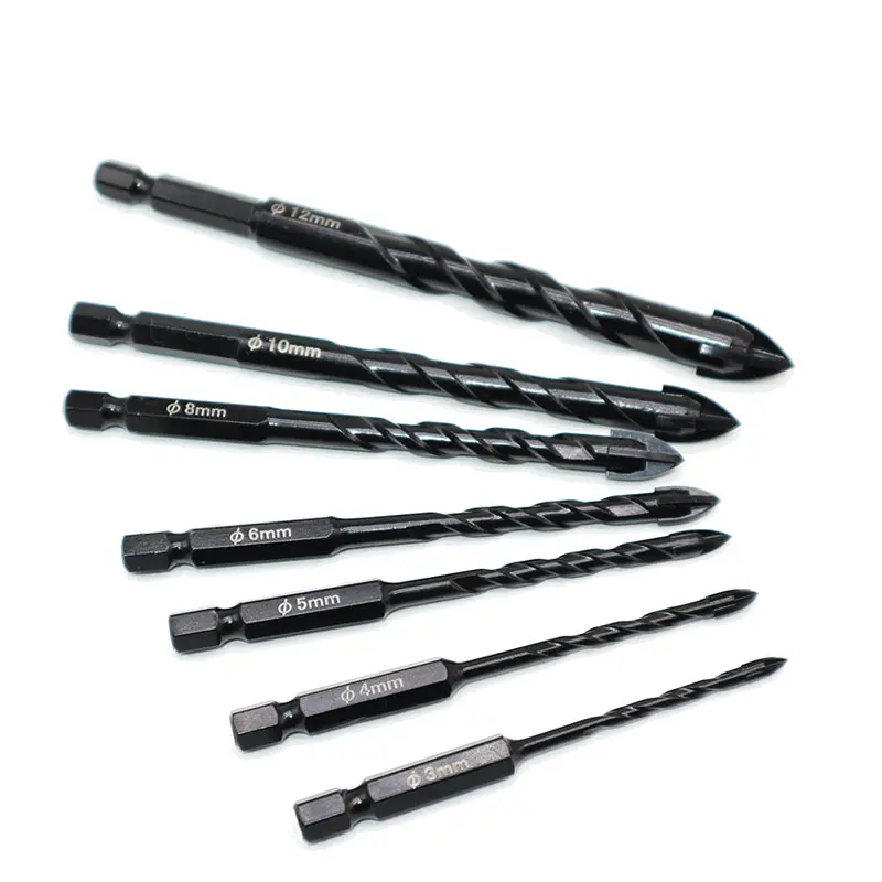 Royal Sino Multi-function Quick Change Hex Shank Carbide Tipped Metal Masonry Ceramic Tile Hole Drill Bit For Glass