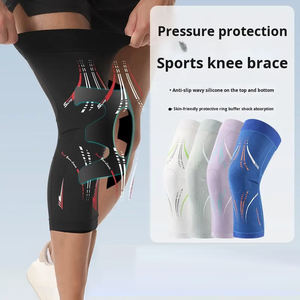 Genouillères de compression longues respirantes avec conception de fosa popliteale, absorption des chocs, protection anti-collision pour le sport - Product Image 4