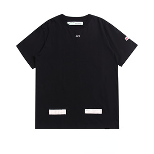 En stock: Camiseta de manga corta unisex Offwhale con espalda hueca y diseño de flecha pintada, corte oversize, 100% algodón, 180g, envío directo. - Product Image 5