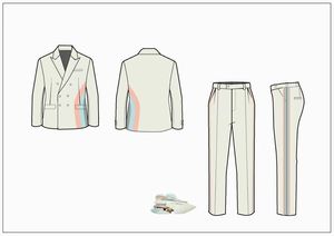 MTM تصميم جديد بدلات الرجال من نوع التكسودو بدل الزفاف تصميم خاص للعريس مناسب للرجال بدل حفلات التخرج الحجم الكبير بدلات الرجال <span class=keywords><strong>3</strong></span> قطع - Product Image 2