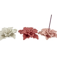 Porte-encens blanc brûleur d'encens Lotus bâton en céramique fleur porte-encens bâtons