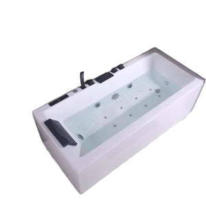 Baignoire autoportante en acrylique au design moderne, écologique, portable, pour hôtels, avec drain d'angle, marque <span class=keywords><strong>SICO</strong></span>, garantie 5 ans - Product Image 3
