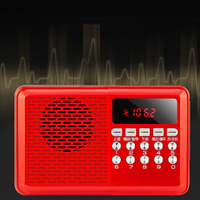 Radio MP3 BT multifungsi portabel Mini, Radio portabel dengan Volume tinggi untuk mendengarkan drama Radio portabel