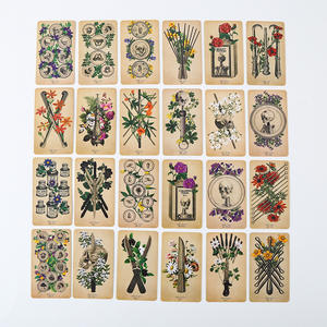 ترقية بطاقات التاروت برقائق ذهبية على سطح السفينة علبة حديدية فاخرة لتعبئة بطاقات التارو بطاقات أوراكل مع كتاب دليل ورقي - Product Image 6