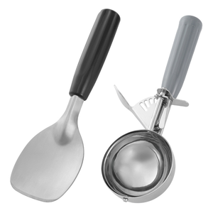 Spatule à glace professionnelle SFB119 en acier inoxydable, pelle plate ergonomique pour la cuisine domestique et les desserts - Product Image 4