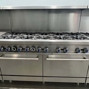 Attrezzatura da Cucina Commerciale Stile Europeo - KOCHEF CPE-R60 in Acciaio Inox Certificato CE con 10 Fornelli - Product Image 2
