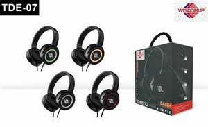 Cuffie Over-Ear Wisdomup con Cavo, Bass Boost, per Gaming, Driver Dinamico, Controllo a Pulsante - Product Image 1
