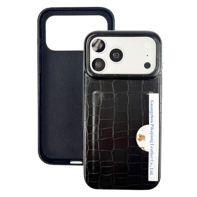 High Quality Stylish Luxury for Iphone 17 Pro Max Case Genuine Alligator Leather with Card Holder Shockproof 360 Protection