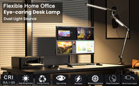 Lampe de bureau LED électrique nordique minimaliste moderne, commande tactile, flexible, simple, double source de lumière, lampe de table, éclairage grand angle