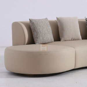 <span class=keywords><strong>Canapé</strong></span>-lit d'angle en <span class=keywords><strong>cuir</strong></span> <span class=keywords><strong>microfibre</strong></span> de style italien moderne, avec structure en bois, personnalisable pour appartement, hall d'hôtel, bureau - Product Image 6