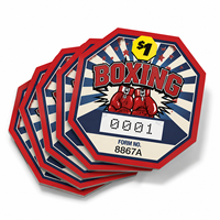 Tarjetas de Lotería Personalizadas de Fábrica con Temática de Boxeo, Troqueladas, con Ventana de Seguridad, Impresión de Seguridad, Premio Instantáneo, Tipo Rasca y Gana