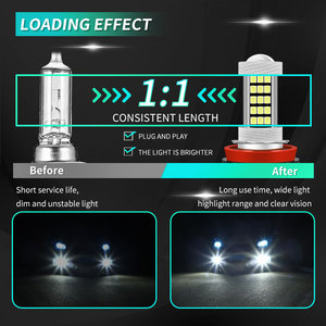 Kaidengzhe - Bombillas LED para Faros Delanteros de Coche, con Luz Estroboscópica y Antiniebla, RGB, Blancas, Plug and Play, 12-24V, H11, 9006, 9005, <span class=keywords><strong>H8</strong></span> - Product Image 5