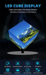 Hot Product <strong>Wall</strong> Mounted Shop Logo Indoor Outdoor P2.5 Magic Cube Wifi 4g Led Rubik's Led Cube Display Screen GOB - Product Image 2