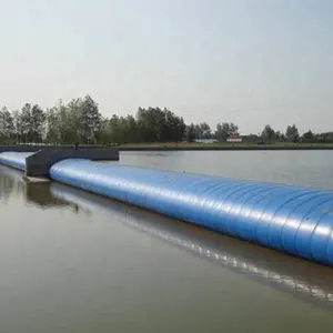 water flood control protection inflatable rubber dam water filling rubber weir rubber bladder