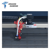 Máquina de Corte Láser de Tela CO2 con Alimentación Automática Dragon Diamond LZ-1610, Transportador de Rollo a Rollo Opcional, Cabezal Láser Dual