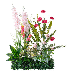 Fleurs artificielles en soie faites à la main <span class=keywords><strong>Monet</strong></span> Garden pour aménagement paysager, décoration, accessoires d'affichage commercial - Product Image 5