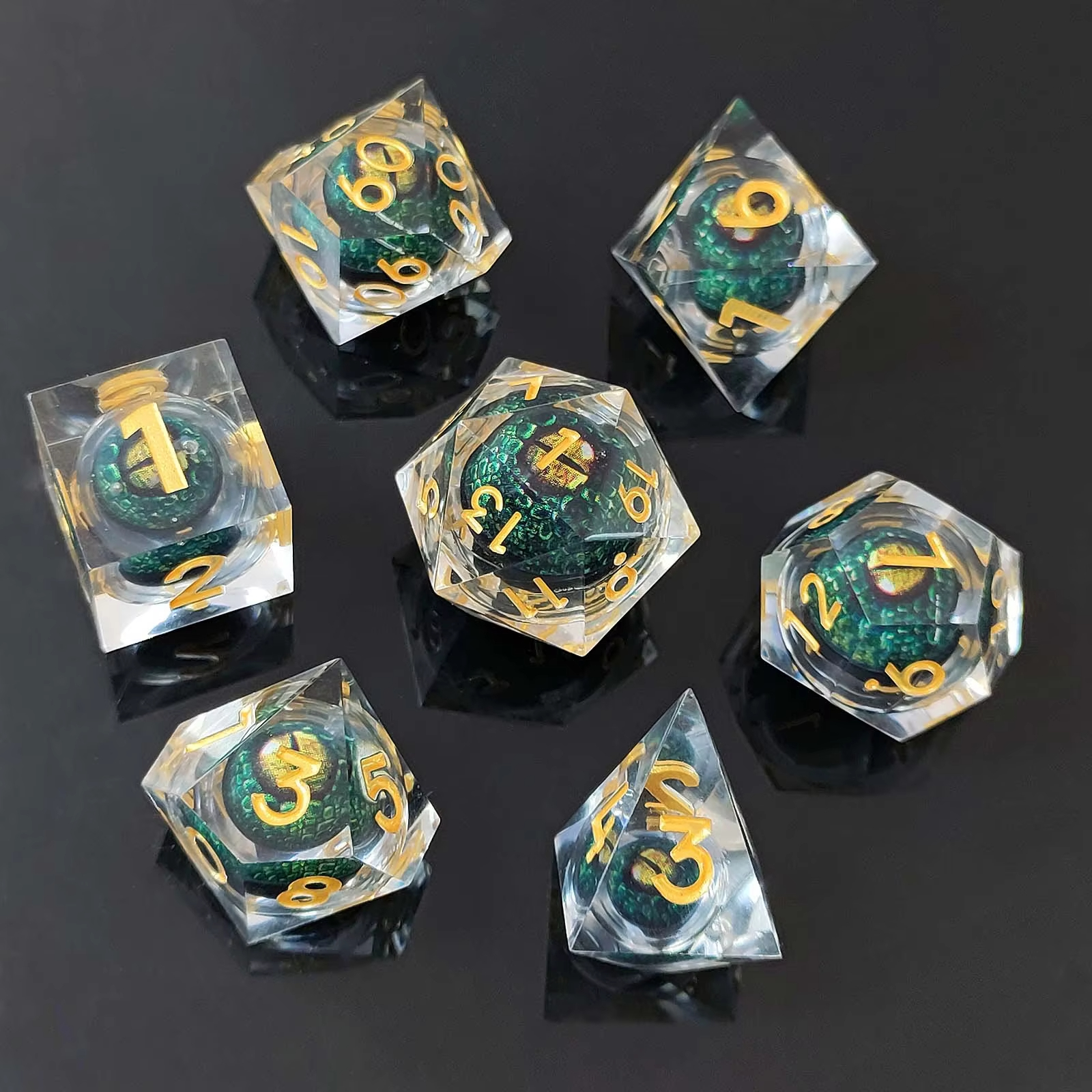 Longane écaille vert et jaune