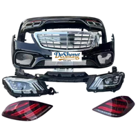 Soporte Técnico para Mercedes-Benz S350, S400, S450, Kit de Conversión Exterior a S63 AMG, Parachoques, Faros LED, Alerón Trasero