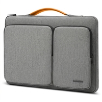 Sac pour ordinateur portable en polyester léger classique avec logo personnalisé, mallette de transport pour ordinateur, poche organisatrice pour les voyages d'affaires