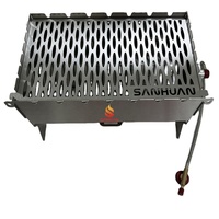 Barbecue pliable en acier inoxydable, anti-rouille, facile à nettoyer, sans outils, écologique, pour balcon, camping-car, pique-nique