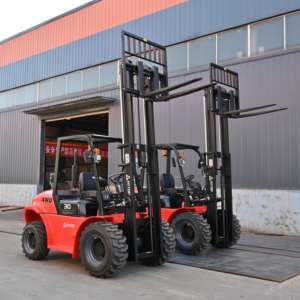 Hitop 3,5 T 3 Ton 2,5 Ton 5 t Camiones Carretilla elevadora 4WD Potente todoterreno diésel Carretilla elevadora para terrenos difíciles a la venta - Product Image 6