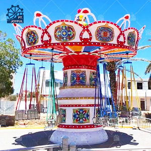 Outdoor Theme Park Spinning Flying Chair Ride | Customizable Large Swing Ride with <b>Music</b> & Lights for Sale - Product Image 3