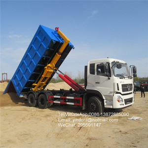 <span class=keywords><strong>Camion</strong></span> à ordures Dongfeng 6x4 10 roues <span class=keywords><strong>20m3</strong></span> 18m3 16m3 Bras hydraulique détachable Crochet de levage de conteneur 18 tonnes - Product Image 6
