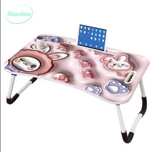 Shaohua hiện đại phim hoạt hình di động có thể gập lại bàn ăn văn phòng nhà máy tính bàn có thể gập lại máy tính xách tay trên giường Bàn học bàn Lap - Product Image 3