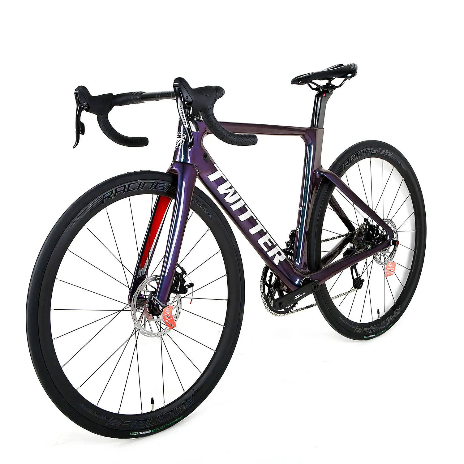 Twitter carbon fiber road bike 700C axle disc brake 142mm carbon frame 24 speed carbon road bike