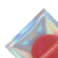 Sacs d'emballage refermables pour petits bijoux avec logo imprimé personnalisé, vente en gros de sacs à fermeture éclair, mini pochette à fermeture éclair holographique pour boucles d'oreilles
