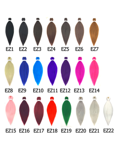Extensión de cabello trenzado sintético preestirado, <span class=keywords><strong>trenzas</strong></span> Jumbo ombré fáciles, ganchillo EZ, cabello trenzado preestirado para africano - Product Image 5