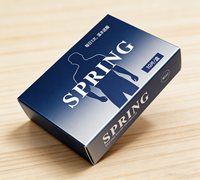 Cartes blister en plastique rigide personnalisées, pilules pour l'amélioration sexuelle masculine, emballage blister en papier vide pour capsules