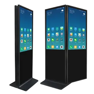 49 Inch Floor Stand Double Sided 1920*1080 2K Or 3840*2160 4K Lcd Display Kiosk Digital Signage For Advertising