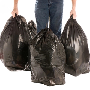 Bolsas de basura resistentes, bolsas de basura industriales de alta resistencia, bolsas negras más gruesas para residuos de construcción. - Product Image 1