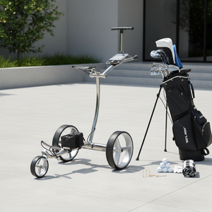 Chariot de <span class=keywords><strong>Golf</strong></span> Électrique Moteur 200W 8 km/h en Acier Inoxydable pour Parcours de <span class=keywords><strong>Golf</strong></span> - Product Image 3