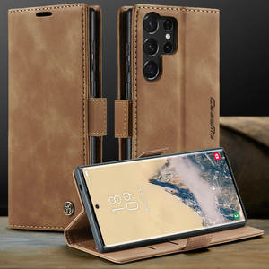 เคสโทรศัพท์มือถือ CaseMe Retro PU รุ่นดั้งเดิม สำหรับ <span class=keywords><strong>Samsung</strong></span> S25 Ultra S24 S23 S22 S21 Fe S20 S10 S9 และซีรีส์ <span class=keywords><strong>Samsung</strong></span> S50 Ultra - Product Image 1