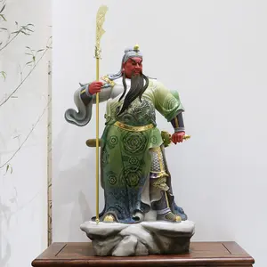 Feng Shui Public Relations วินาทีพระพุทธรูปรูปปั้นตกแต่งพระโพธิสัตว์ Guan Yu Wu ความมั่งคั่งย้ายเปิดของขวัญ