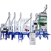 Usine de traitement du riz brun commerciale 30-40T/J, machines de décorticage intégrées pour riz étuvé, moteur, rendement élevé, longue durée de vie