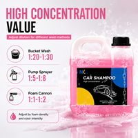 Shampoing Concentré pour Lavage Auto, Mousse Riche, pH Équilibré, Savon de Détail Automobile pour Lavage au Seau et Pistolet à Mousse, Produit d'Entretien, Dilution 1:100