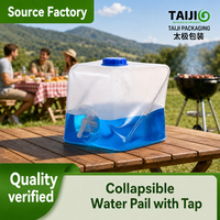 Sacs de stockage d'eau pliables en PE de qualité alimentaire certifiés ISO pour le camping en plein air, la maison et les situations d'urgence