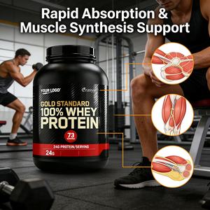 Protéine de lactosérum isolée pour la récupération après l'entraînement OEM/ODM, formule ultime de musculation, 24 g de protéine de lactosérum de qualité supérieure - Product Image 2