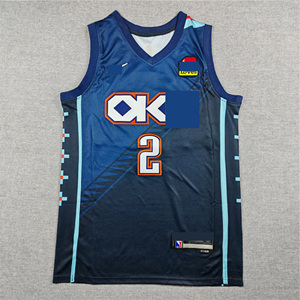 Vente en gros 2026 Oklahoma City 2 # Gilgeous-Alexander 7 # Holmgren 8 #   Maillot de basket-ball américain Williams Jersey avec broderie cousue - Product Image 6