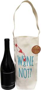 Bolsa de vino de lona de algodón reutilizable bolsa de regalo - Product Image 5