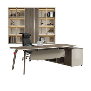 Mới nhất nội thất văn phòng sang trọng Ông Chủ quản lý điều hành Bàn tôi hình đơn giản Thiết kế bàn văn phòng - Product Image 2