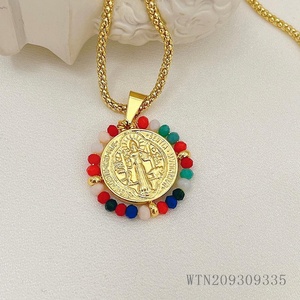 Bijoux fantaisie meilleure vente Religieux perles vierges Pendentif collier <span class=keywords><strong>saint</strong></span> Pour les femmes Cadeau - Product Image 5