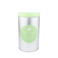 Boîte à thé ronde de 100g / 100ml avec couvercle en métal hermétique ou couvercle en silicone