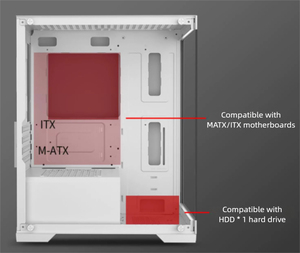 Nhà Máy Giá thấp bán buôn mATX giữa tháp Tempered Glass trường hợp máy tính RGB chơi game PC trường hợp tương thích với 240 mét làm mát chất lỏng - Product Image 6