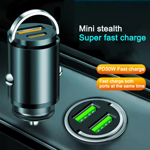 Tbfit 2025 kim loại kéo vòng pd22w siêu nhanh phí vô hình xe phí, xe xách tay Giao Diện Kép sạc QC3.0 <span class=keywords><strong>Flash</strong></span> phí - Product Image 6