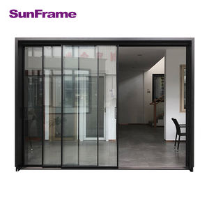 Véranda <span class=keywords><strong>coulissante</strong></span> en aluminium sans cadre personnalisée Portes et fenêtres en verre trempé double - Product Image 2